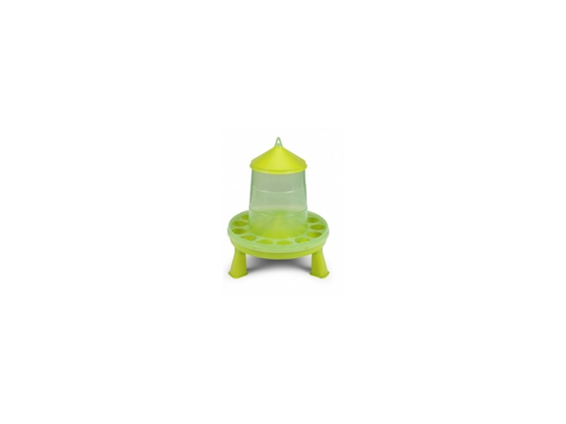 PLASTIC POULTRY FEEDER 2 KG WITH LEGS (GREEN)